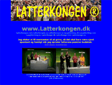 Tablet Screenshot of latterkongen.dk